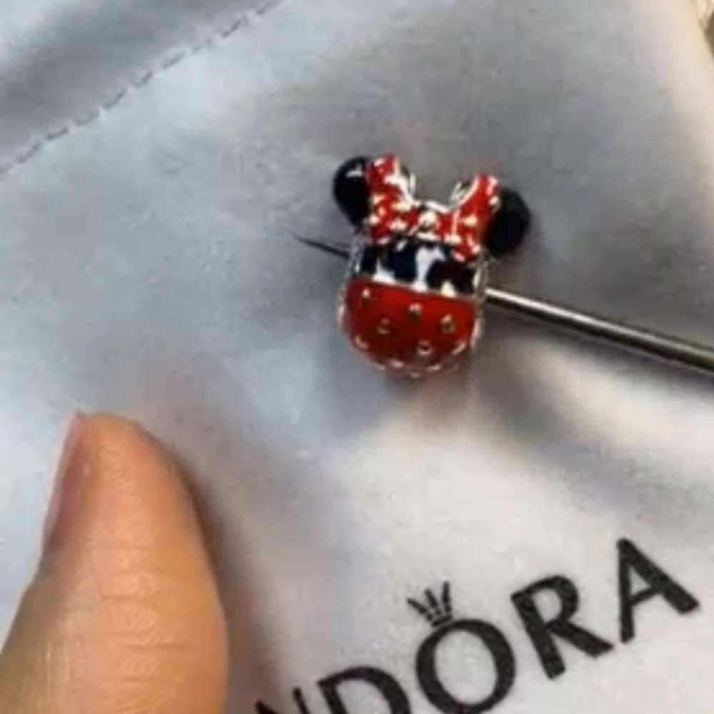 Pandora Red and Black Mickey pendant